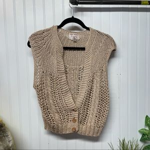 Jennifer Applegate Crochet BOHO Vest Size Small